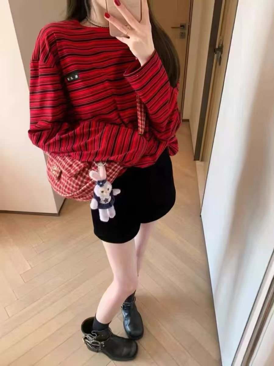 long sleeves striped tee (3)